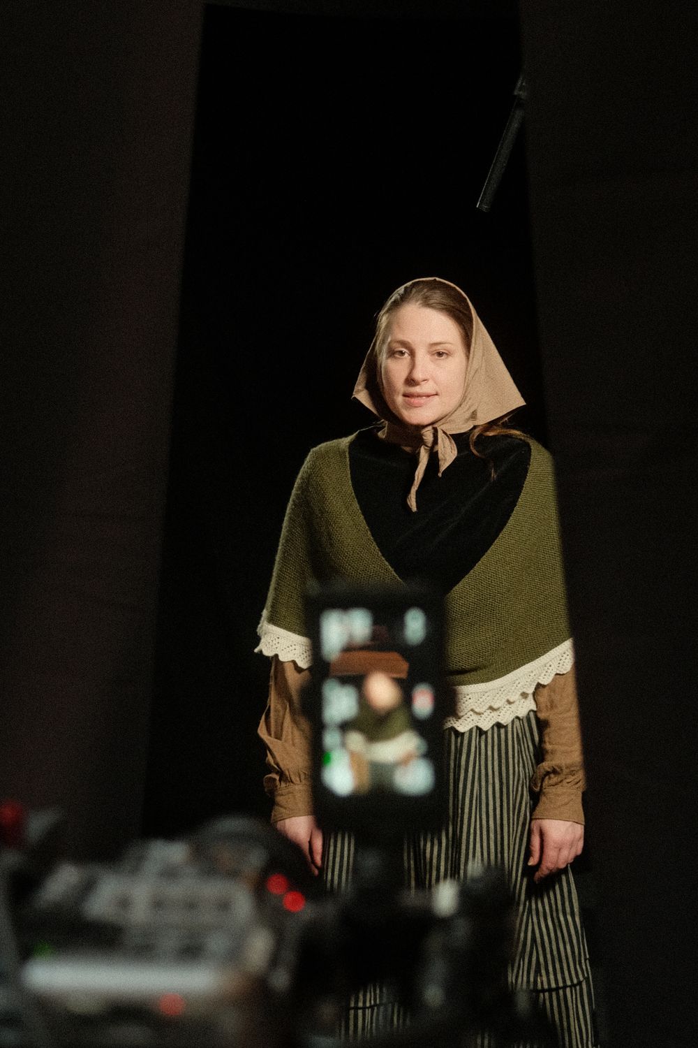 Behind the scenes from the film shoot