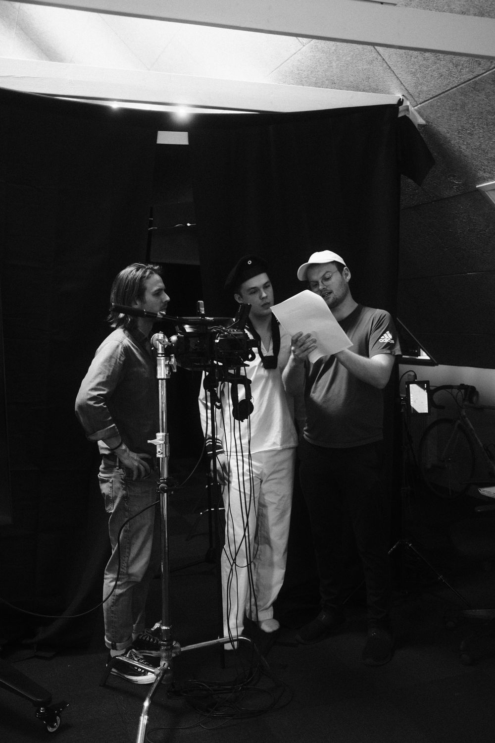 Behind the scenes from the film shoot