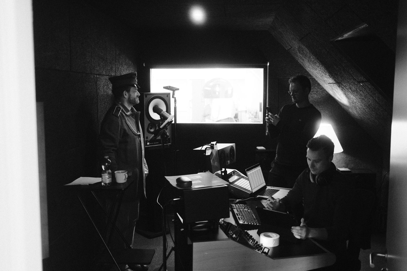Behind the scenes from the film shoot