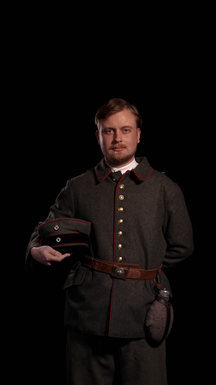One of the fourteen actors on screen
