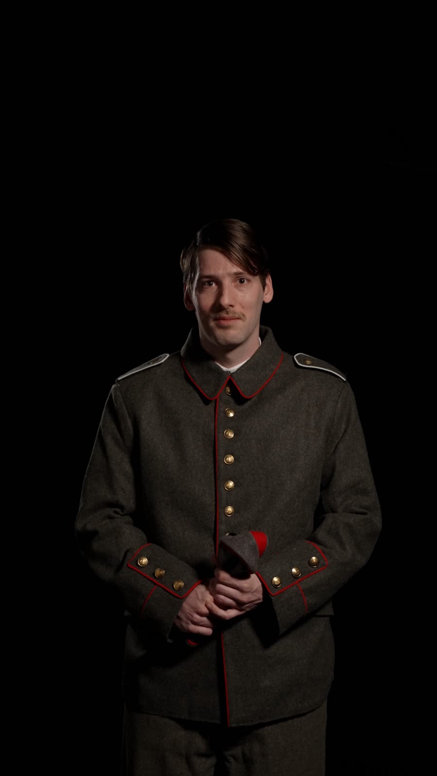 One of the fourteen actors on screen