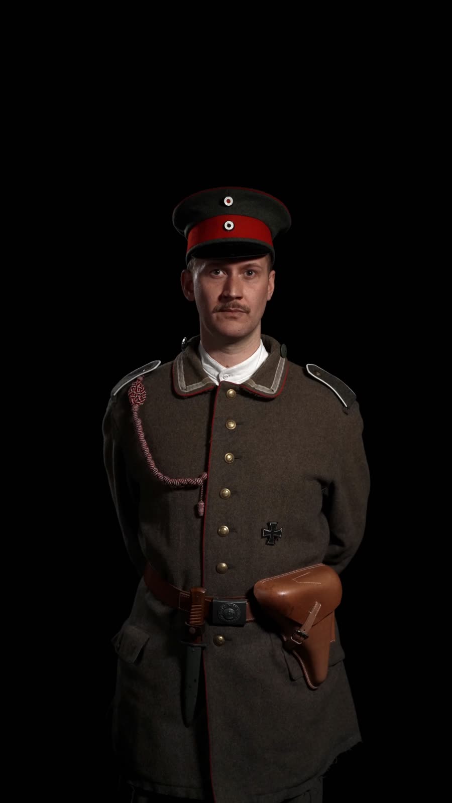 One of the fourteen actors on screen