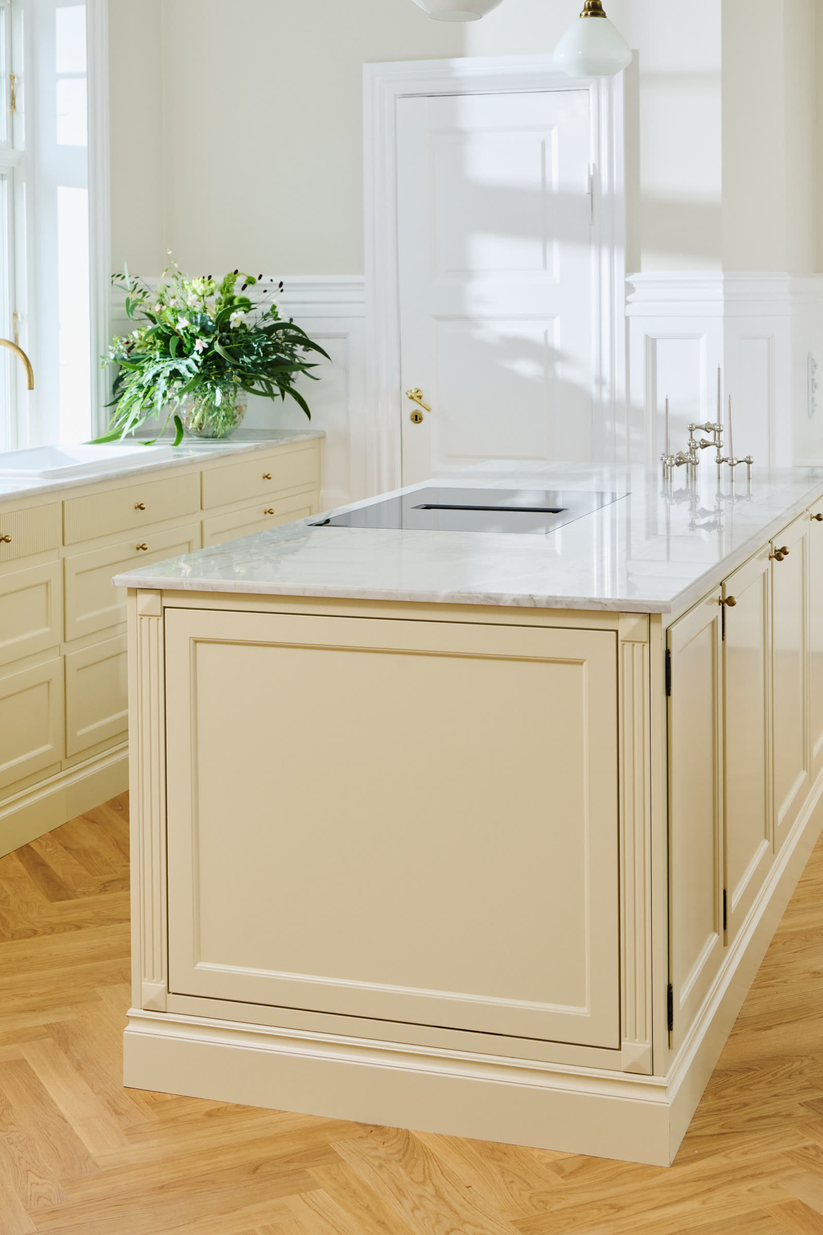 The kitchen island